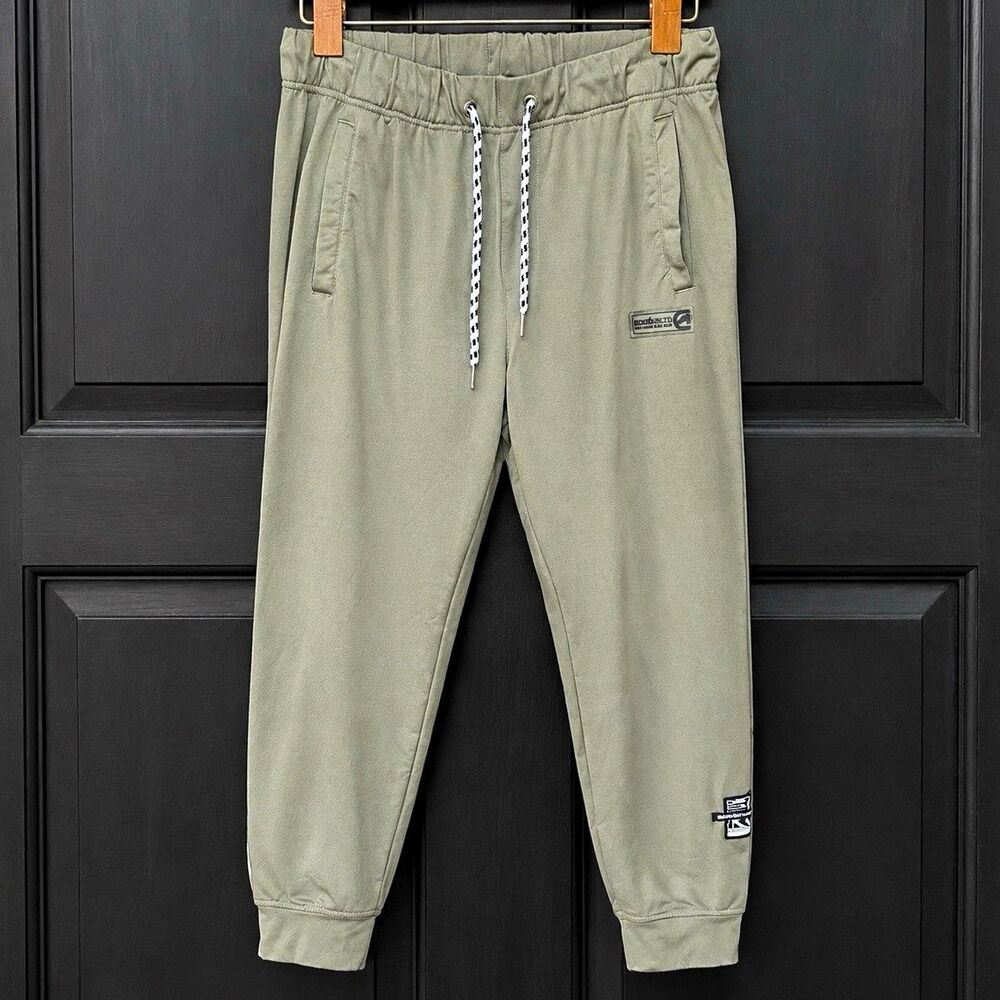 Ecko Unltd. Men’s Green Jogger Pants Size M Drawstring Elastic Waist Poly/Span